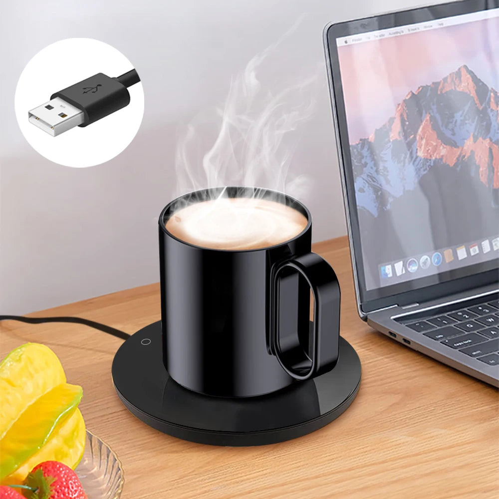 Elektrisk kopvarmer til den perfekte kaffe-temperatur