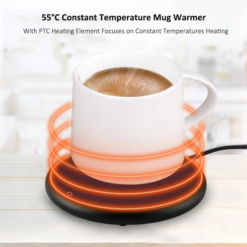 Elektrisk kopvarmer til den perfekte kaffe-temperatur